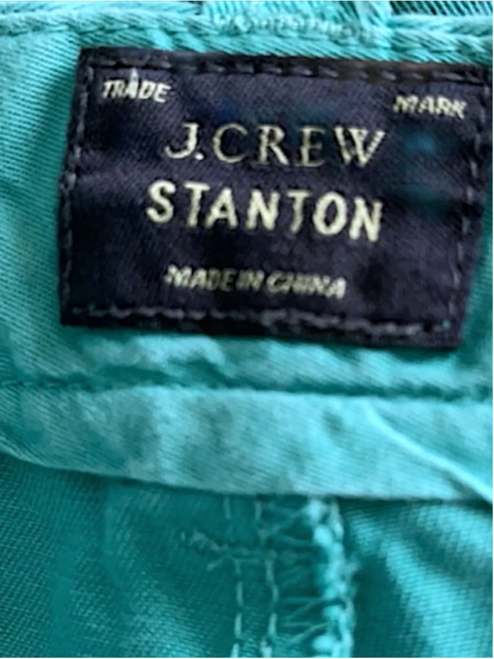 J.Crew Stanton Chatham Bay Sea Green Chino Twill Shorts – Size 38